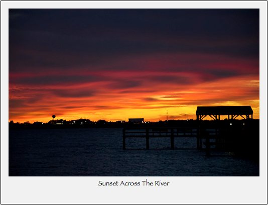 Noded: Sunset Across The River